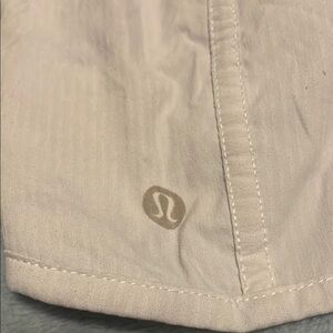 Lululemon Athletica Cream Athletic Shorts